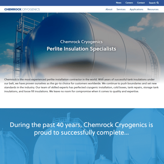 Chemrock Cryogenics launches new website